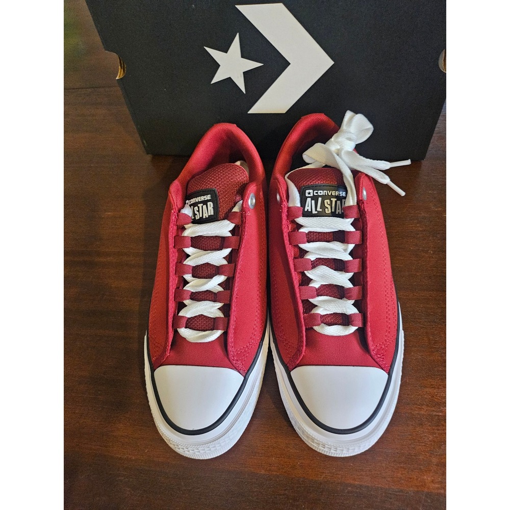 Converse All Star Madison Sneakers Women Size 8 Red Canvas Low Top